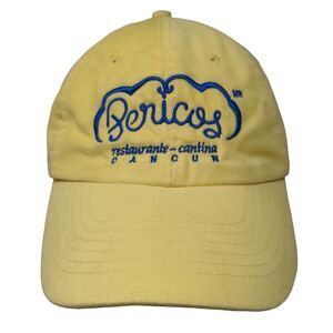 Pericos Restaurante-Cantina Cancun Slideback Hat Yellow One Size Embroidered